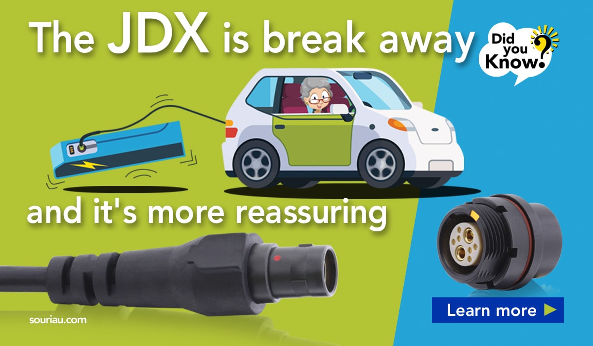 JDX is a breakaway connector
